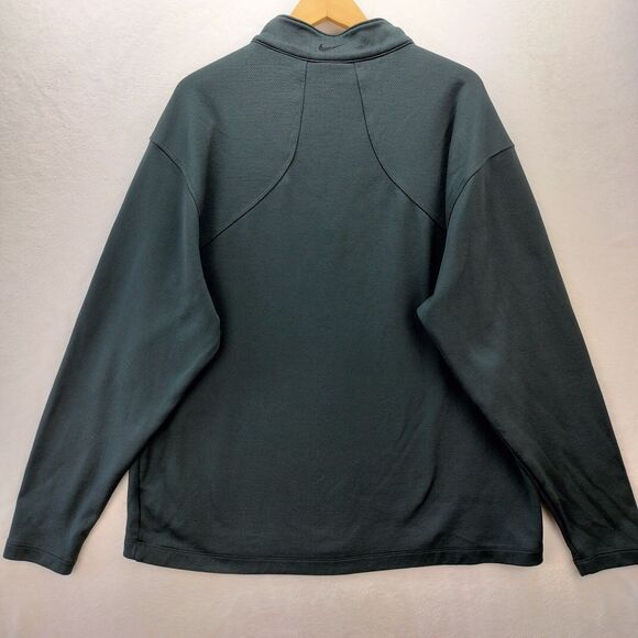 Nike Golf Jacket Men 2XL Black Long Sleeve 1/4 Zip Pullover Sport Cover Up 40009 - Picture 8 of 12